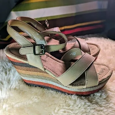 Montego Bay Club Wedge Sandals - Size 8 • $21