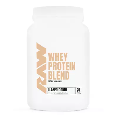 RAW Nutrition Whey Protein Powder Glazed Donut 20 Servings No Hormones/ Fillers • $34.99