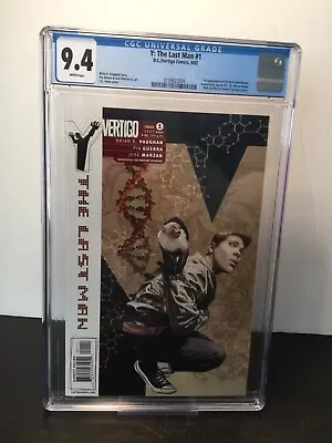 Y: The Last Man #1 2002 DC Vertigo Comics CGC 9.4 1st Appearance Of Yorick Brown • $225.99