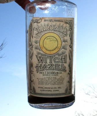 $65.50 • Buy Rare Big Double Distilled   Witch Hazel    Paper Label Medicine Bottle    Nice  