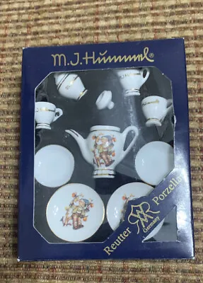 M.J. Hummel Reutter Porzellan Germany Mini Tea Set In Box • $15