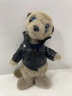 Compare The Market Meerkat Toy Vassily In Meerfest Rock Outfit Leather Jacket • £4.32