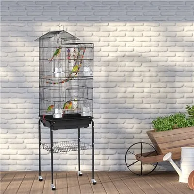 £68.89 • Buy Roof Top Parrot Cage Bird Cage With Stand & Toys For Budgie/Cockatiel Parakeet 