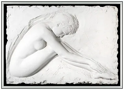 Bill Mack Original Bonded Sand Relief Sculpture Serenity Female Signed Artwork • $6895