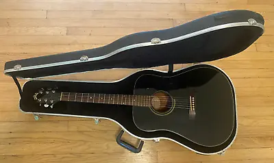 Rare 1997 Guild Acoustic Guitar D5 BL E Black Spruce Dreadnaught W/Case • $700