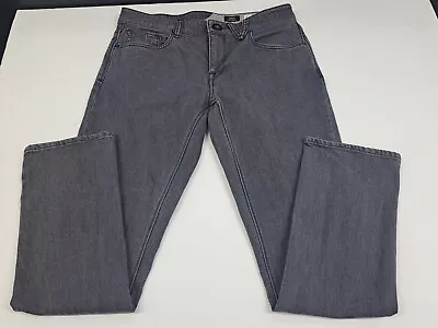 Volcom Vorta Slim Straight Jeans Mens 32 Grey Skater Surfer #5297 • $17.99