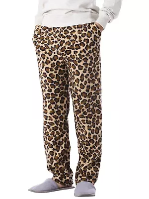 Mens Pajama Pants Animal Knit Fleece Lounge PJ Lounge Bottom With Pockets • $26.99