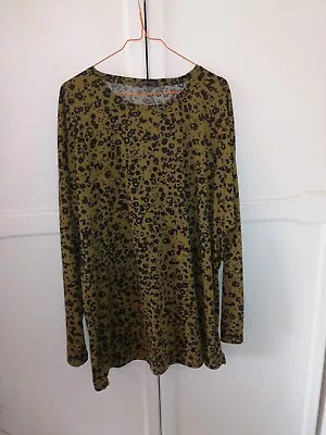 M&S Collection Longline Tunic Top Animal Print 22 • £7.50