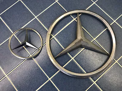 Large Vintage Mercedes Emblem 10” Bus Truck Metal German Original 1950’s 1960’s • $100