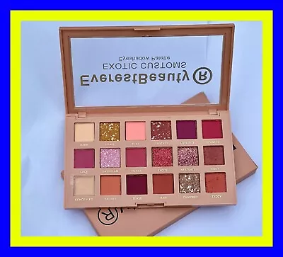 18 Colours Professional High Quality EyeShadow Palette Make Up Cosmetics • £4.97