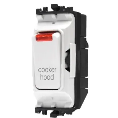 £6 • Buy MK Grid Plus Switch 20A DP Neon Printed Cooker Hood - K4896NCHWHI
