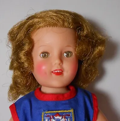 VTG 1950's Vinyl 12 Inch Shirley Temple Doll In Original Family Crest Dress • $34.99