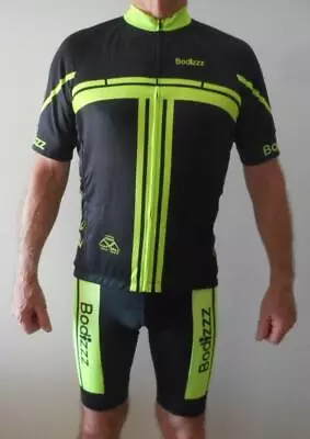 BODIZZZ Cycling Bike Short Sleeve Jersey Knick Pants Kit Set UNIS Green S To 4XL • $85.50