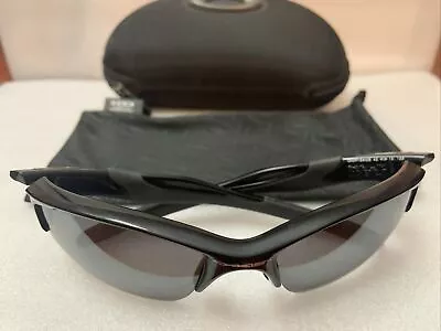 Oakley Half Jacket 2.0 XL Polarized Black Iridium OO9154-05 Polished Black Frame • $89.99