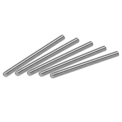 5Pcs M4 X 60mm Fully Threaded Rod 304 Stainless Steel Left Hand0.7mm Pitch • £7.88