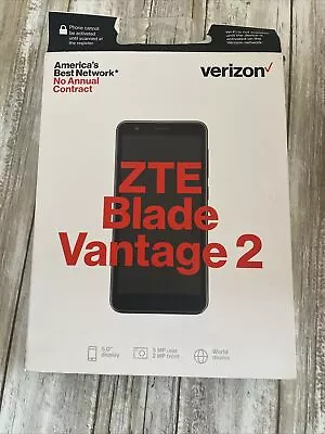 Brand New Black Verizon ZTE Blade Vantage 2 -16GB  5  Prepaid Smart Phone Opened • $39.99