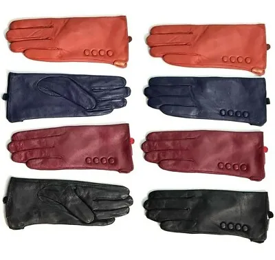 Leather Gloves Womens Winter Premium Quality Genuine Soft Nappa Driving Warm Fur • £15.07