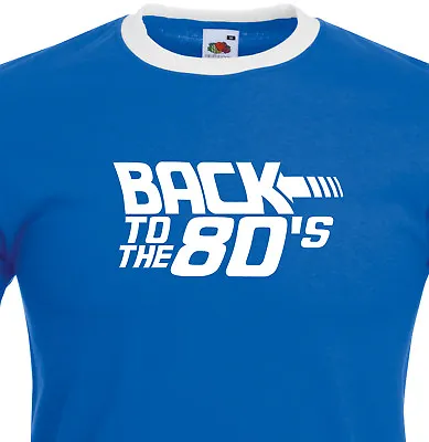 £12.50 • Buy Back To The Future 1980's Fancy Dress Dance Novelty Ringer T Shirt Gift 1395
