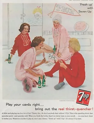 £15.42 • Buy 1961 7-UP Print Ad Play Your Cards Right Bring Out The Real Thirst-quencher! 7UP
