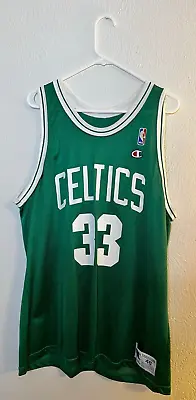 $64.89 • Buy Vintage 90s Larry Bird Champion Jersey 48 Patch USA Boston Celtics