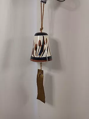 Vintage Pacific Stoneware USA Hand Painted Vintage Windchime Bell Pottery 1970s • $30