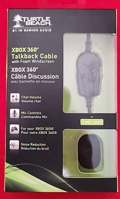 Turtle Beach Xbox 360 Talkback Cable With Foam Windscreen - Xbox 360 • $12.50