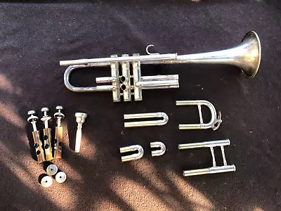 RARE VINTAGE C/Bb FRENCH TRUMPET By Louis AUGU - GREAT PLAYER! • $220