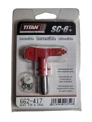 Titan SC-6+ Reversible Airless Spray Tip Size 417 Brand NEW Genuine Ships Free! • $18.50