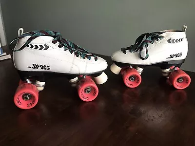 Vintage Womens SP205 Quadcruiser Pacer Roller Skates Size 5. Stain On Tongues • $45