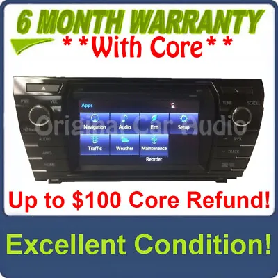$925 • Buy Toyota Corolla OEM Radio CD Player AM FM Navigation Touchscreen Receiver 100150