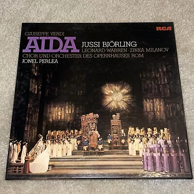 Verdi Aida Björling Warren Christoff Perlea 3LP RCA Victrola VIC 6119/1-3 • $29