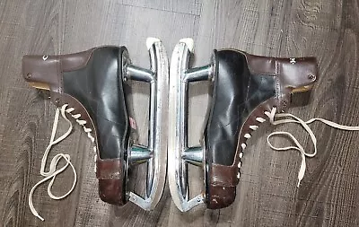 Vintage CCM Ice Hockey Skates Size 9 Made In Canada Read • $43.42