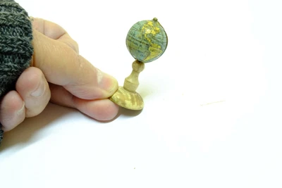 $800 • Buy 1840c Miniature Terrestrial Globe For DollHouse 2cm. XIX Century