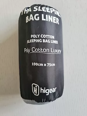 Higear YHA Sleeping Bag Liner Poly Cotton Luxury 190cm X 75cm • £4.99