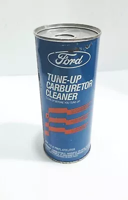Vintage FORD Carburetor Cleaner Tune-Up Full Metal Can Ford Motor Company 1986 • $22.50