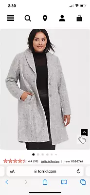 NWT Torrid Brushed Hacci A Line Coat Size 6 • $85