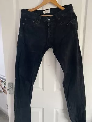 Hawksmill Denim Co Jeans 32W 34L Slim Fit Black Jeans • £9.99