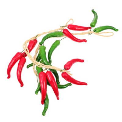 £7.93 • Buy Artificial Red Peppers Fake Hot Chili Peppers Lifelike Fake Vegetable Strings