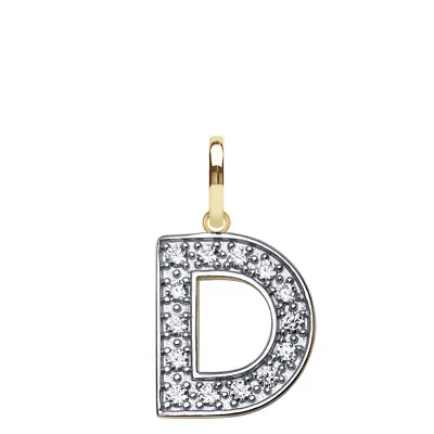 Gold Initial Pendant & Chain  9ct Gold Initial Necklace Letter & Chain Medium • £99