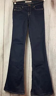 J Brand Flare Leg Babe Mid Rise Jeans Dark Starless Bell Bottom Sz 25 • $27.95