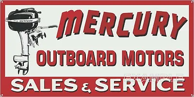 Mercury Outboard Motors Marine Vintage Old Sign Remake Aluminum Size Options • $60.45