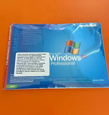 Microsoft Windows XP Professional Upgrade W/ Product Key CD Version 2002 • $49.56