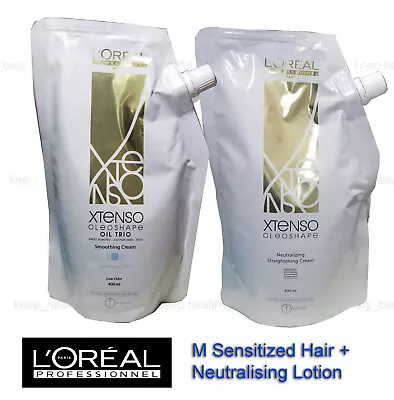 L'Oreal X-tenso Xtenso Hair Straightener 400ml + Neutralising Lotion 400ml M • $44.90