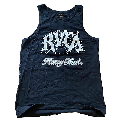 RVCA  Muay Thai Black Tank Top Men Small RARE! • $49