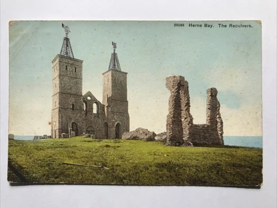 £2 • Buy 20108. Herne Bay. The Reculvers. Postcard.1907