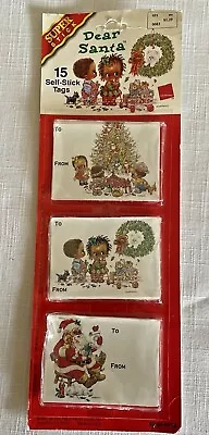 Vintage Christmas Gift Tags 15 Pieces Self Stick • $15.50