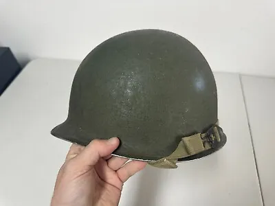 Original US WWII FSFB M1 Helmet With Liner Fixed Bale WW2 • £441.93