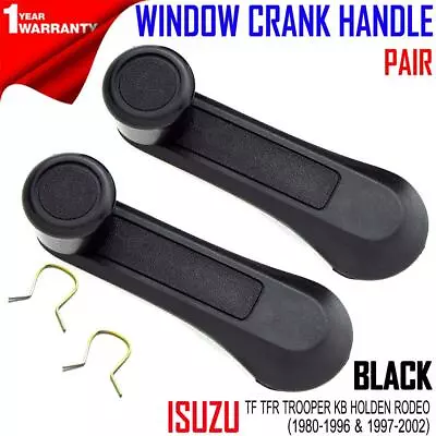 FOR ISUZU/HOLDEN RODEO BRAVA PICKUP 1997-02 /2xWINDOW CRANK HANDLE WINDER BLACK • $26.22