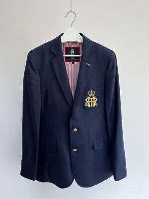 £99 • Buy Crew Clothing Navy Henley Royal Regatta Blazer Jacket - Size M