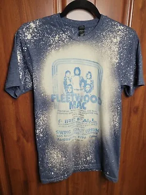 Fleetwood Mac Fire Fall Concert Blue Shirt Mens Size Small Swing Auditorium • $35